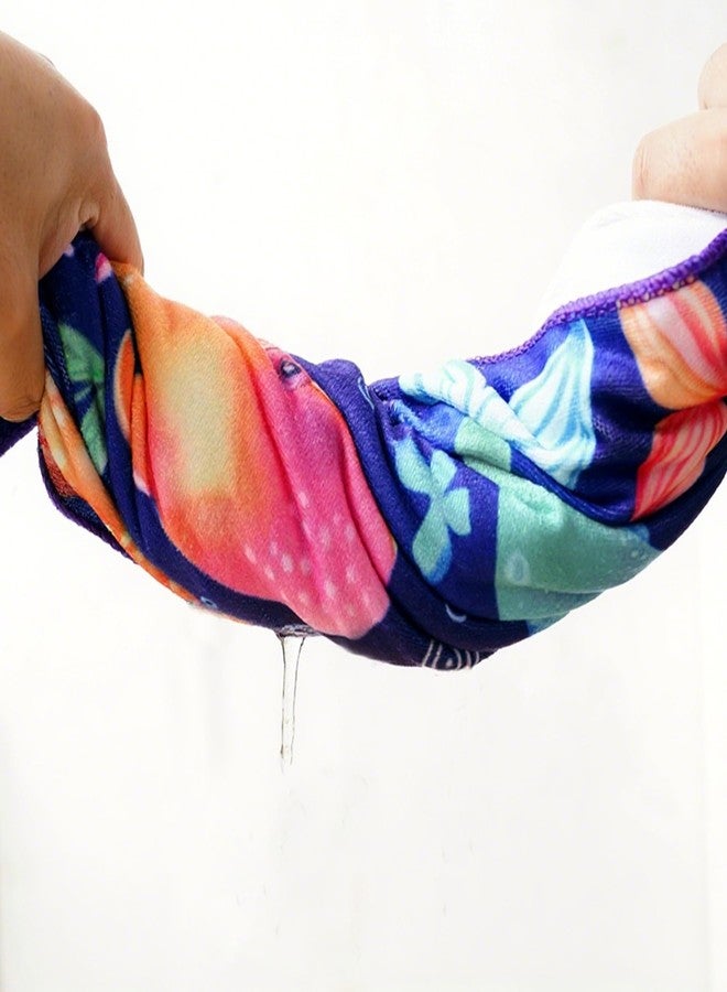 هابي فلوت مناشف أطفال هابي فلوت بغطاء للرأس - مناشف ناعمة بغطاء للرأس للأطفال من عمر 0 إلى 4 سنوات، مناشف استحمام للأطفال ومناشف غسيل - منشفة شاطئ مثالية للأطفال ومناشف للأطفال حديثي الولادة للبنات والأولاد (دولفين) - Image 4